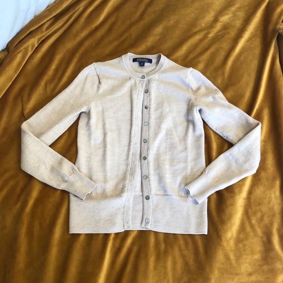 Tan Brooks Brothers Cardigan - Picture 1 of 3